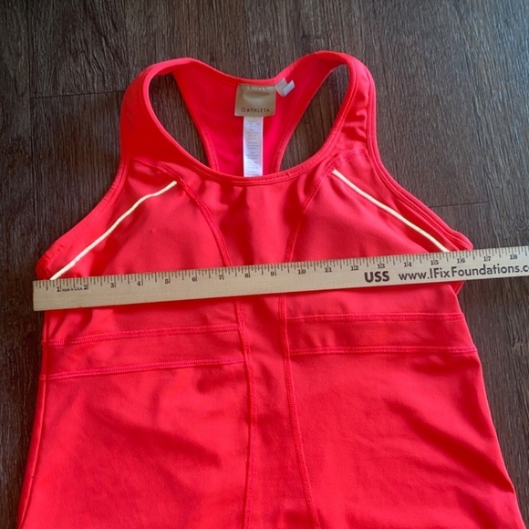 Athleta size large hot pink ladies athletic top built in bra - Picture 7 of 11